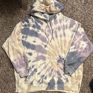 American Eagle Tie-Dye Hoodie Sweater